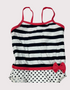 Nautical Charm Polka-Dot Bow Swimsuit