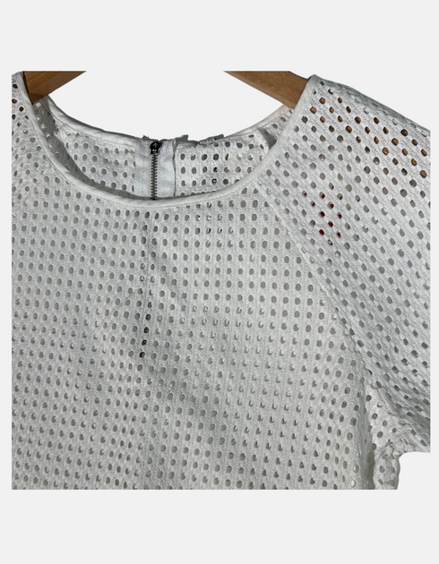 Silver Mesh Metallic Top