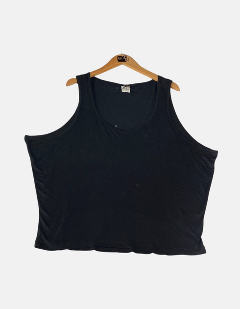 Classic Black Sleeveless Plus-Size Tank Top