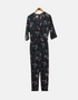 Floral Print Wrap-Style Jumpsuit