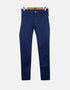 Navy Blue Slim-Fit Casual Pants