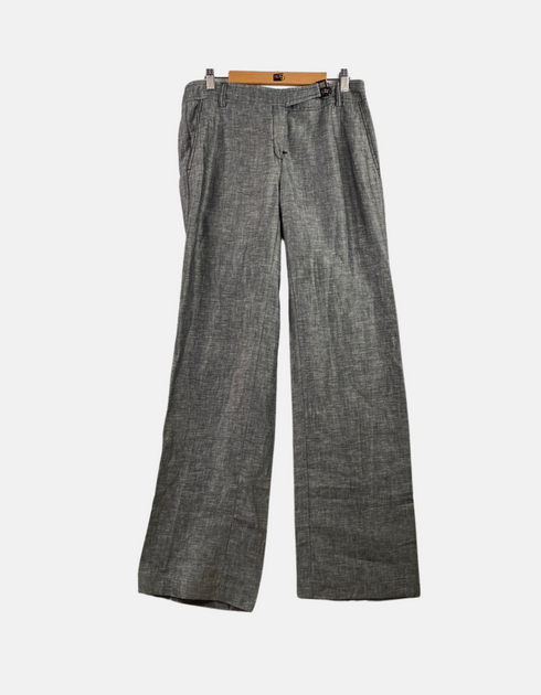 Wide-Leg Grey Trousers