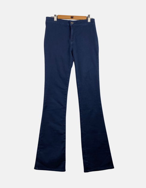 Classic Navy-Blue Flare Pants
