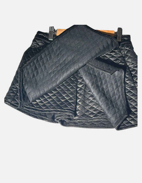 Quilted Noir Skort F