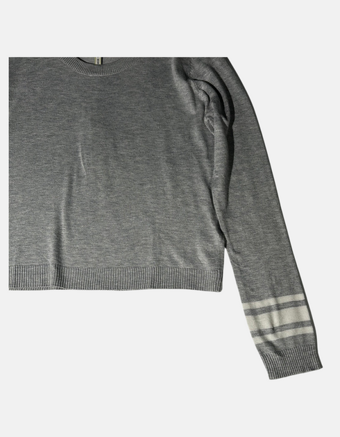 Versatile Grey Crop Sweater