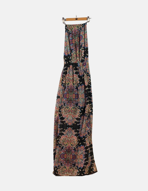 Bohemian Paisley Print Maxi Dress