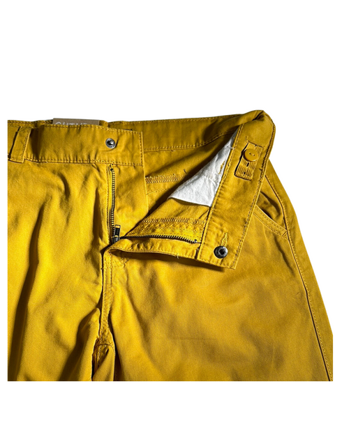 Mustard Yellow Cotton Shorts