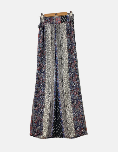 Boho Wide-Leg Printed Pants for Women