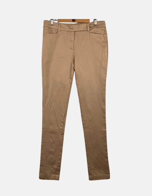 Classic Beige Slim-Fit Chino Pants