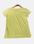Casual Short Sleeve Crew Neck Tee for Women