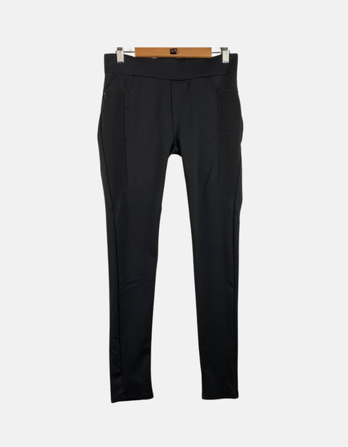 High-Rise Black Stretch Trousers