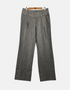 Women's Grey Wide-Leg Formal Trousers