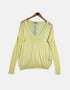 Lightweight V-Neck Sweater for Women – Yellow