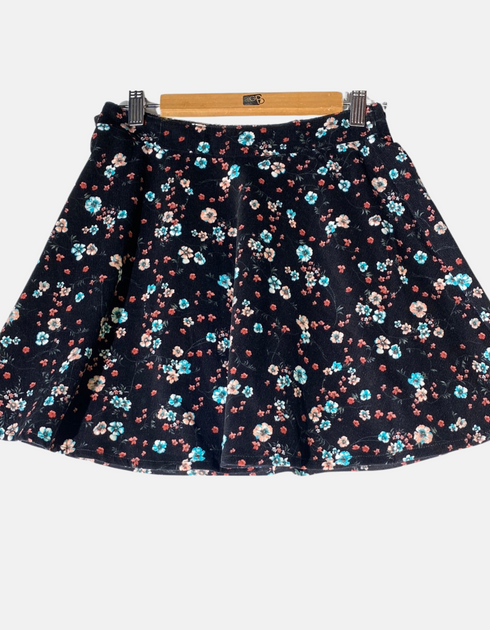 Skirt woman floral black FM