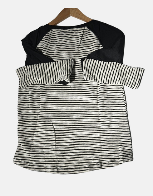 Contrast Circle Knit Top