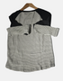 Contrast Circle Knit Top