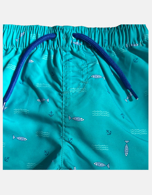 Boys' Fish Print Swim Trunks
