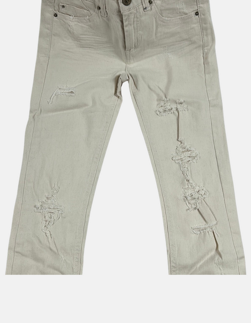 Sandstone Distressed Skinny Jeans