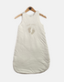 Baby White Sleep Sack with "Trop Chou" Design