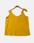 Tie-Shoulder Casual Tank Top – Yellow