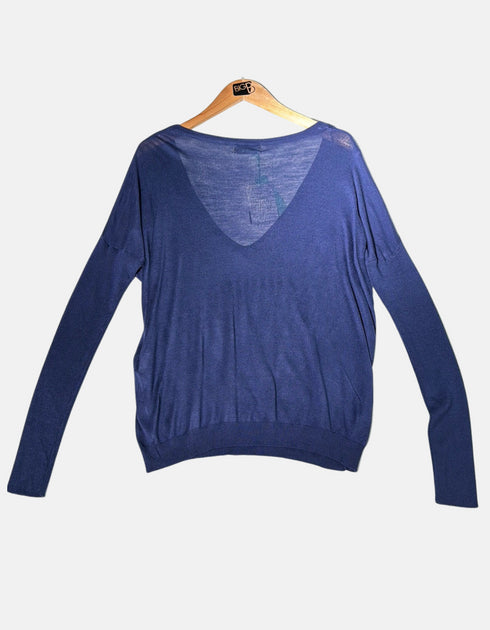 Midnight Blue V-Neck Sweater