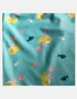 Girls' Ruffled Green One-Piece Swimsuit with Fish Print