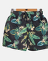 Boys' Tropical Leaf Print Swim Shorts