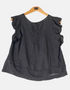 Women's Ruffled Sleeve Pintuck Blouse