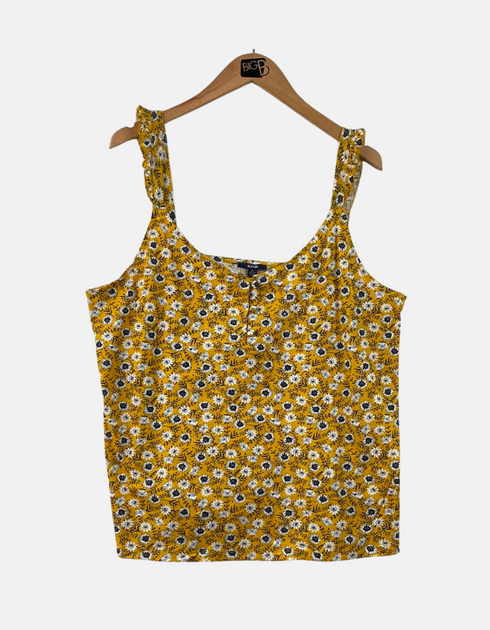 Floral Print Ruffled Strap Top For Women