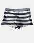 Baby Striped Swim Trunks with Whale Print