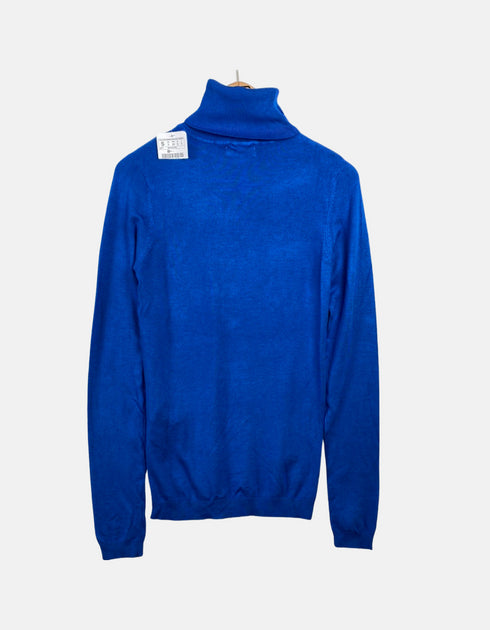 Classic Royal Blue Turtleneck Sweater