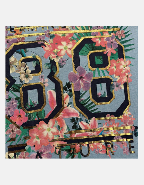 Floral Varsity Number Tee