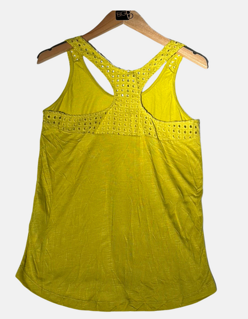 Women's Sleeveless Yellow Racerback Top