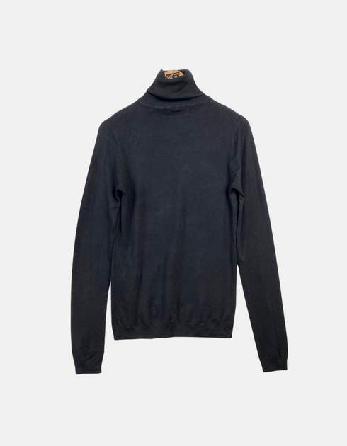Women's Black Turtleneck Sweater