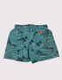 Nautical Neon Lime Swim Trunks 