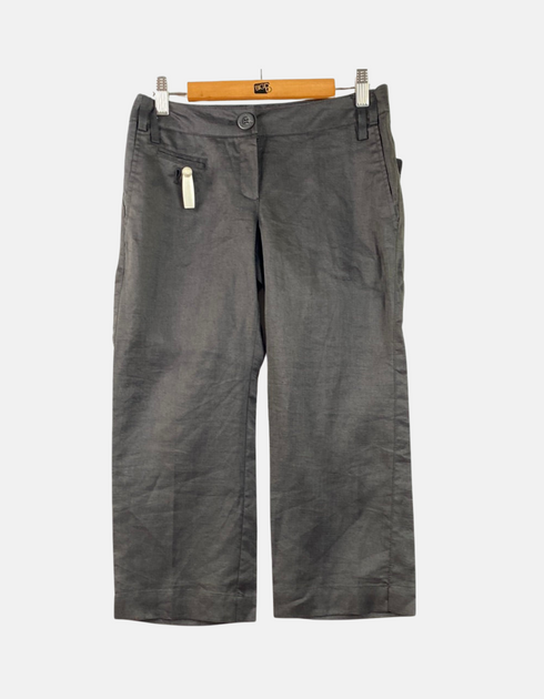 Women's Cropped Black Trousers
