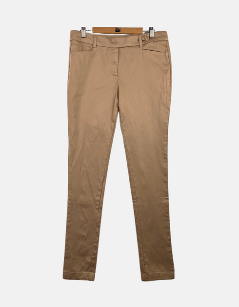 Classic Beige Slim-Fit Chino Pants