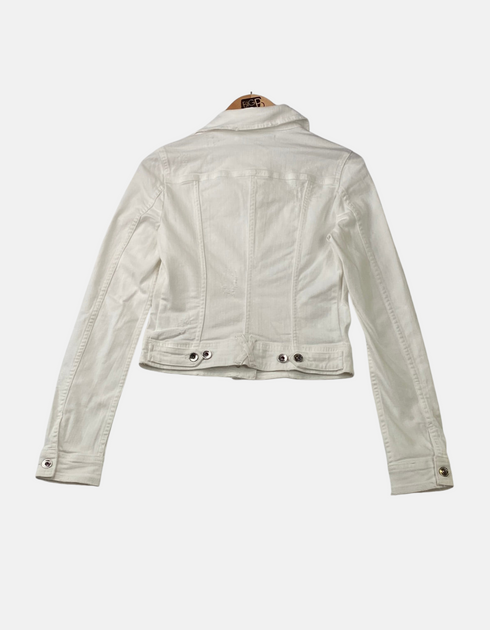 Classic White Denim Jacket