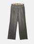 Women's Grey Wide-Leg Formal Trousers