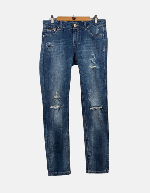 Distressed Denim Skinny Jeans