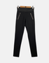 Black High-Waisted Leggings with Zipper Detail