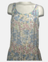 Floral Print Sleeveless Drop Waist Dress
