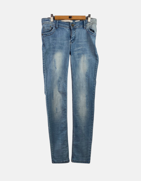 Light Wash Slim-Fit Denim Jeans