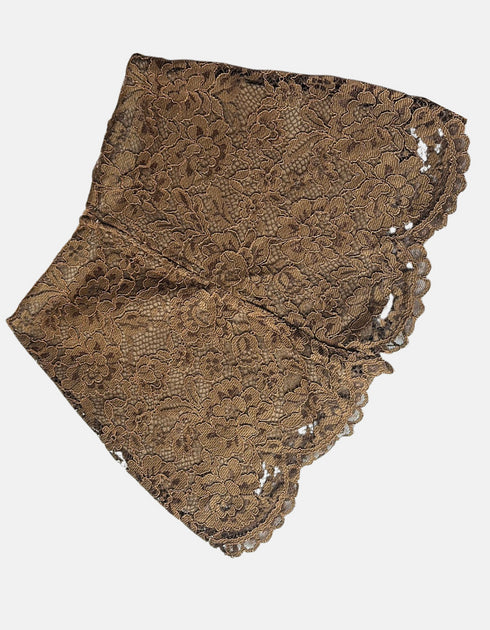 Espresso Floral Lace Shorts F
