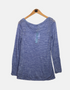 Heathered Blue Long-Sleeve Lightweight Top