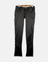 Black Slim-Fit Low-Rise Flare Pants