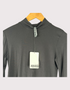 Slate Gray Mock Neck Jersey Top F