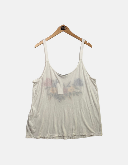 White tank with flowers FM