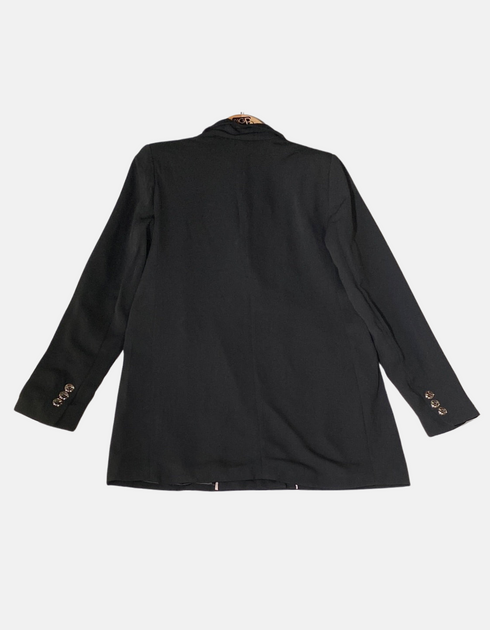 Classic Black Double-Breasted Blazer
