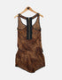 Leopard Print Sleeveless Romper for Women